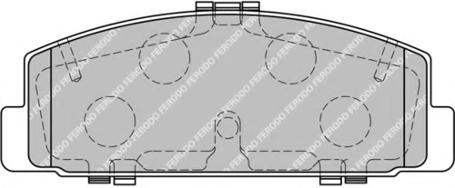 FDB1721 FERODO Комплект тормозных колодок, дисковый тормоз (фото 3)