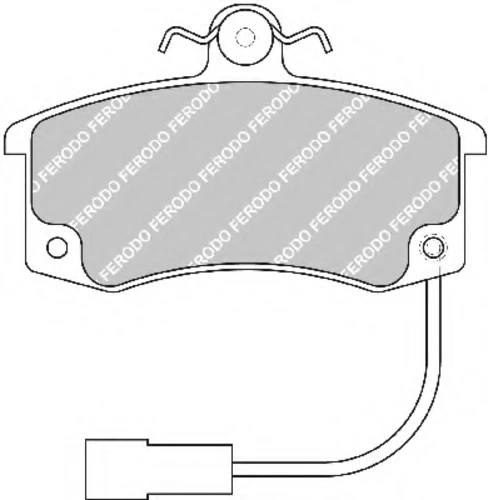 FDB1325 FERODO Комплект тормозных колодок, дисковый тормоз (фото 2)
