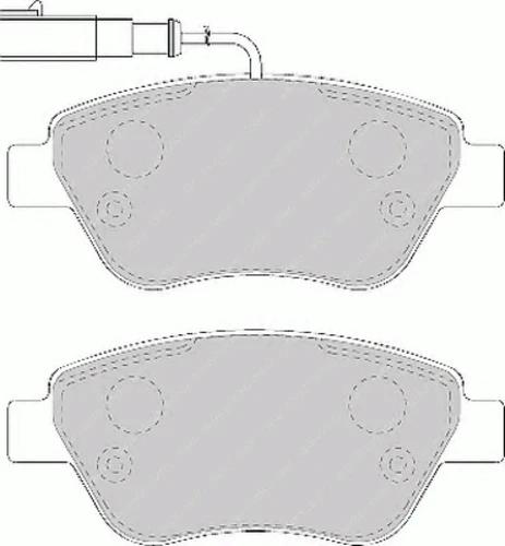 FDB1466 FERODO Комплект тормозных колодок, дисковый тормоз (фото 3)