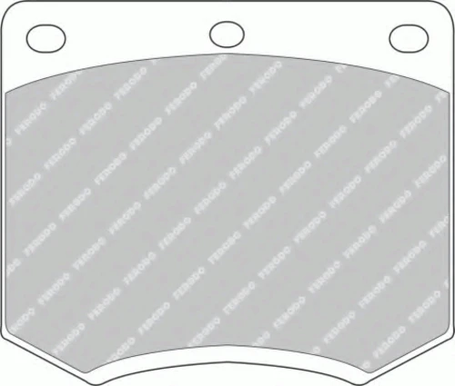 FDB167 FERODO Комплект тормозных колодок, дисковый тормоз (фото 3)