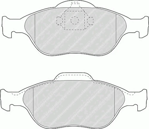 FDB1394 FERODO Комплект тормозных колодок, дисковый тормоз (фото 4)