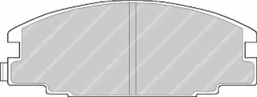 FDB678 FERODO Комплект тормозных колодок, дисковый тормоз (фото 3)
