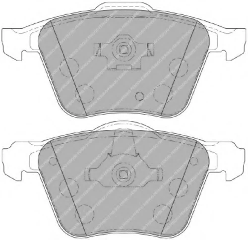 FDB1631 FERODO Комплект тормозных колодок, дисковый тормоз (фото 8)