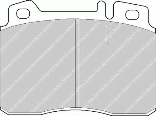 FDB1037 FERODO Комплект тормозных колодок, дисковый тормоз (фото 3)