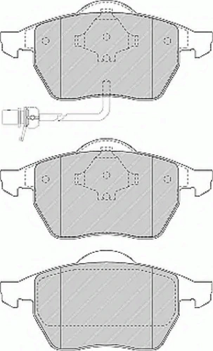 FDB1496 FERODO Комплект тормозных колодок, дисковый тормоз (фото 3)
