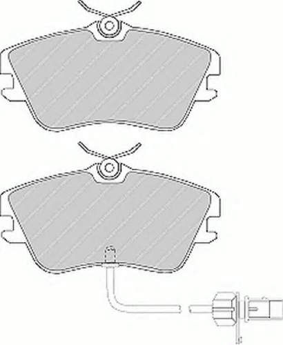 FVR1519 FERODO Комплект тормозных колодок, дисковый тормоз (фото 4)