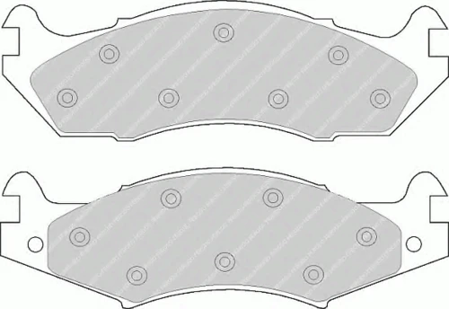FDB920 FERODO Комплект тормозных колодок, дисковый тормоз (фото 3)