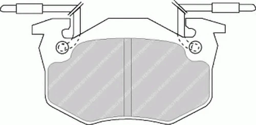 FDB428B FERODO Комплект тормозных колодок, дисковый тормоз (фото 3)