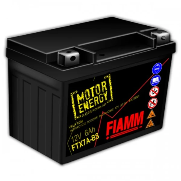 7904479 FIAMM Аккумулятор 6 ач 75 а 150x87x93 мм 1 (+-) прямая (фото 1)