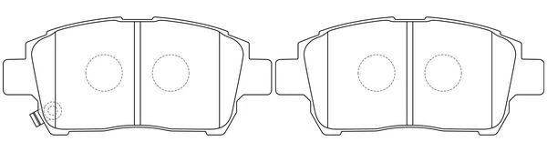 FP0822 FIT Комплект тормозных колодок, дисковый тормоз (фото 2)