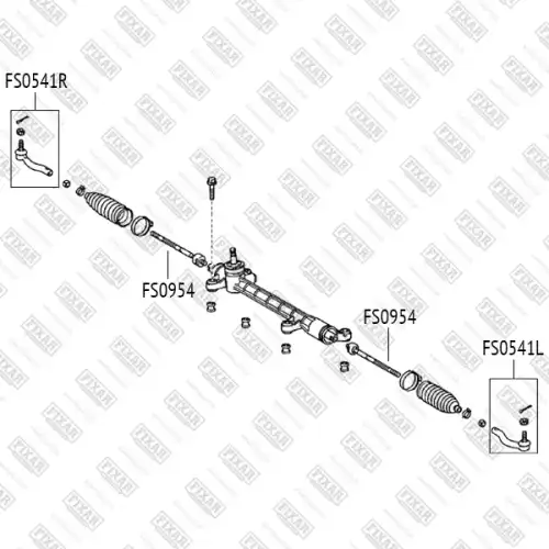 FS0541R FIXAR Наконечник рулевой тяги (фото 2)