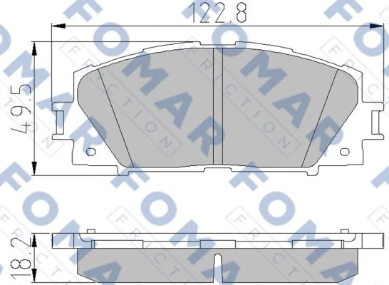 FO 838681 FOMAR Тормозные колодки (фото 1)