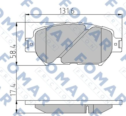 FO 832683 FOMAR Тормозные колодки (фото 1)