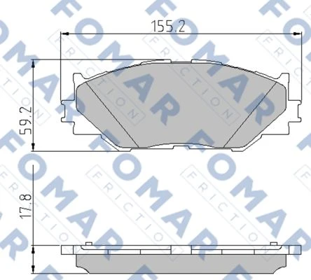 FO 892381 FOMAR Тормозные колодки (фото 3)