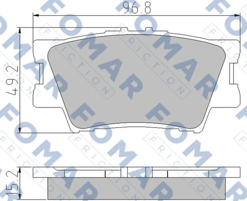 FO 932881 FOMAR Тормозные колодки (фото 2)