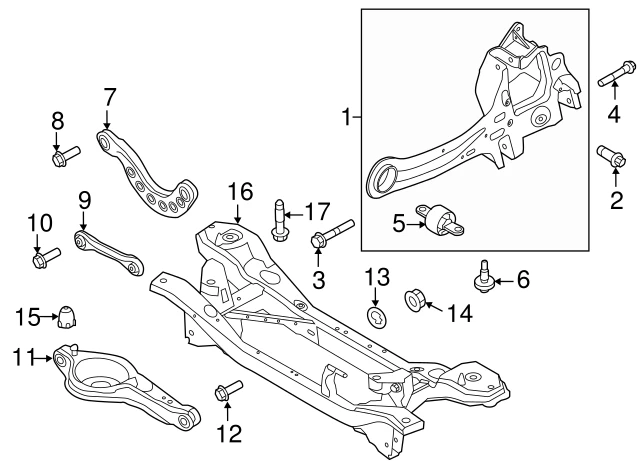 BV6Z-5500-D FORD Arm asy - rear suspension (фото 3)