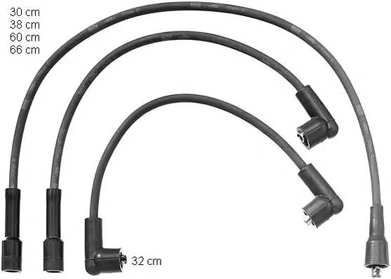 ZEF1061 BERU Высоковольтные провода (комплект проводов зажигания) (фото 1)