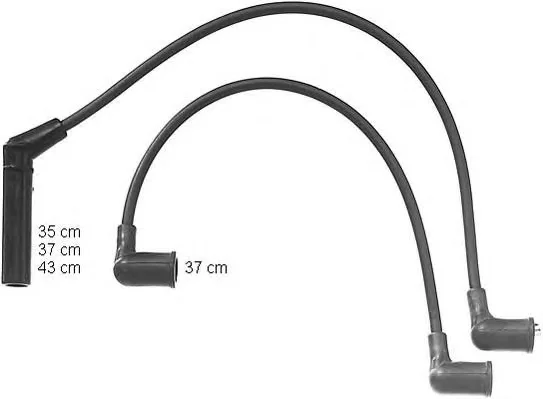 ZEF1083 BERU Высоковольтные провода (комплект проводов зажигания) (фото 1)
