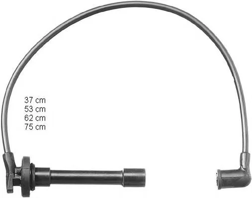 ZEF1100 BERU Высоковольтные провода (комплект проводов зажигания) (фото 1)