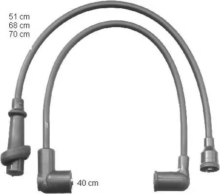 ZEF1269 BERU Высоковольтные провода (комплект проводов зажигания) (фото 1)