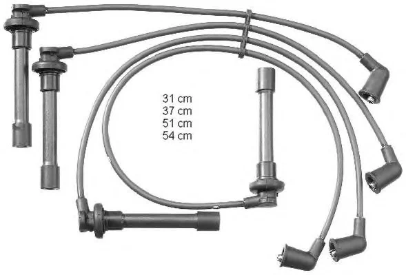 ZEF1324 BERU Высоковольтные провода (комплект проводов зажигания) (фото 1)