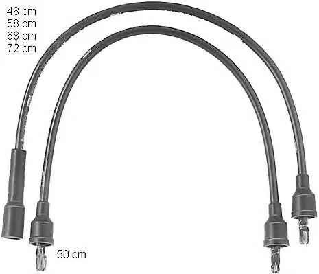 ZEF572 BERU Высоковольтные провода (комплект проводов зажигания) (фото 1)