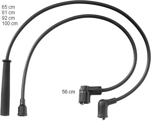 ZEF868 BERU Высоковольтные провода (комплект проводов зажигания) (фото 1)