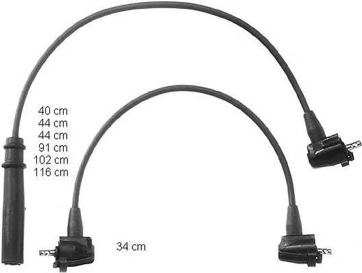 ZEF911 BERU Высоковольтные провода (комплект проводов зажигания) (фото 1)