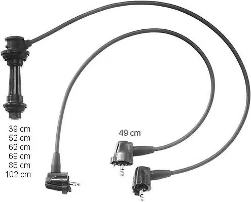 ZEF942 BERU Высоковольтные провода (комплект проводов зажигания) (фото 1)
