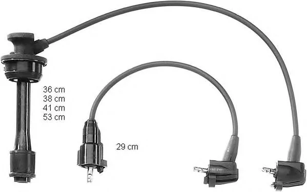 ZEF944 BERU Высоковольтные провода (комплект проводов зажигания) (фото 1)