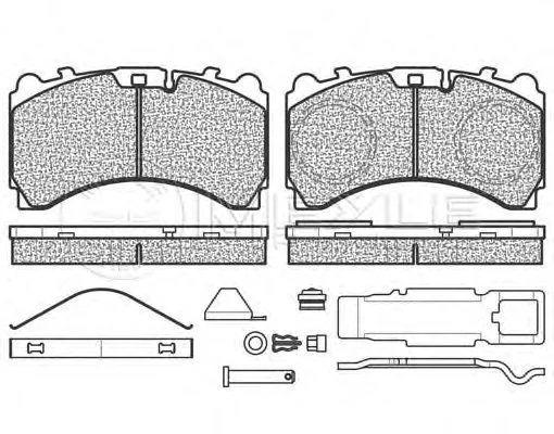 025 292 4435 MEYLE Тормозные колодки (фото 2)
