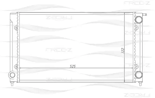 KK0197 FREE-Z Радиатор системы охлаждения (фото 1)