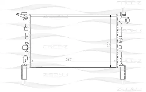 KK0172 FREE-Z Радиатор системы охлаждения (фото 1)