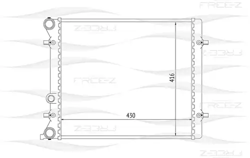 KK0188 FREE-Z Радиатор системы охлаждения (фото 1)