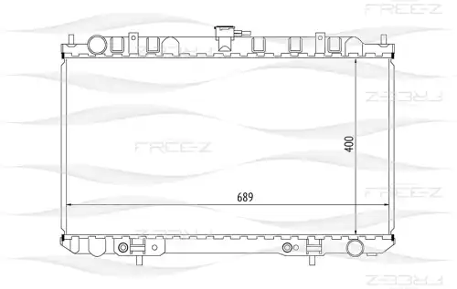 KK0243 FREE-Z Радиатор системы охлаждения (фото 1)