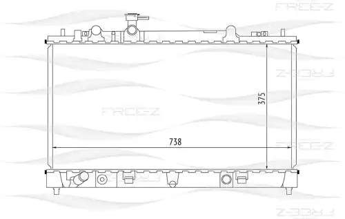 KK0241 FREE-Z Радиатор системы охлаждения (фото 1)
