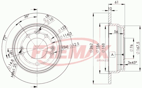 BD-0581 FREMAX Тормозной диск (фото 5)