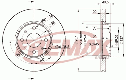 BD-5056 FREMAX Тормозной диск (фото 5)