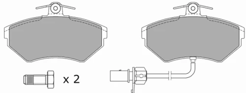 FBP-1050-01 FREMAX Комплект тормозных колодок, дисковый тормоз (фото 2)