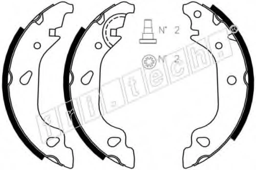 1034.104 FRI.TECH. Комплект тормозных колодок (фото 2)