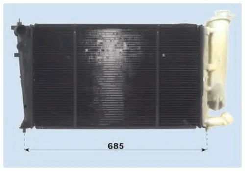 0108.2058 FRIGAIR Радиатор, охлаждение двигателя (фото 2)