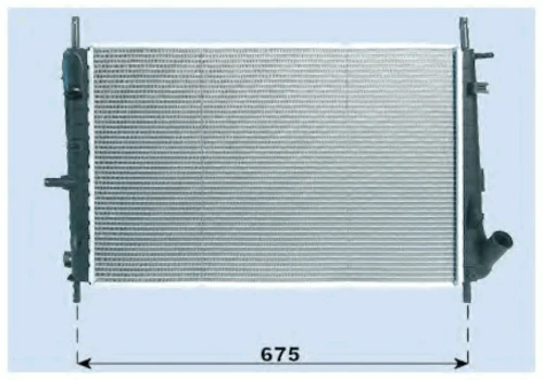 0105.3076 FRIGAIR Радиатор, охлаждение двигателя (фото 2)