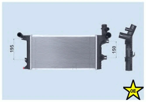 0206.3007 FRIGAIR Радиатор, охлаждение двигателя (фото 2)