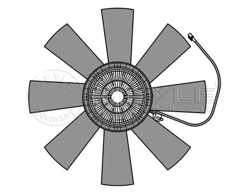 534 234 0001 MEYLE Вентилятор охлаждения радиатора (фото 1)