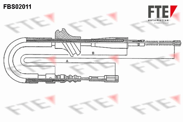 FBS02011 FTE Тросик, cтояночный тормоз (фото 2)