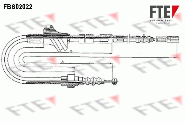 FBS02022 FTE Тросик, cтояночный тормоз (фото 2)