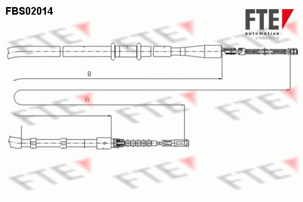 FBS02014 FTE Тросик, cтояночный тормоз (фото 2)