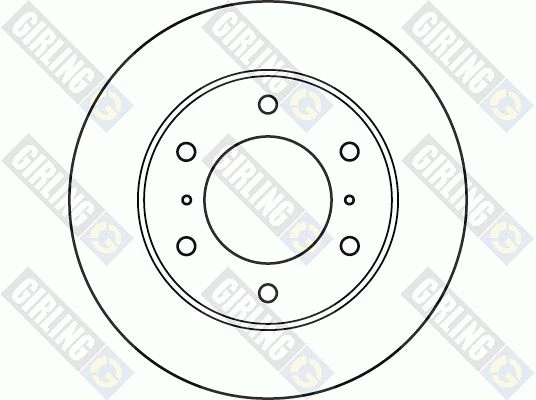 6048701 GIRLING Тормозной диск (фото 4)