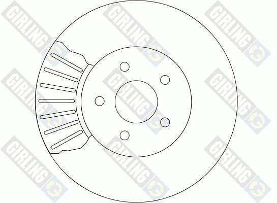 6041471 GIRLING Тормозной диск (фото 4)