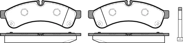 1339.00 REMSA Комплект тормозных колодок, дисковый тормоз (фото 1)